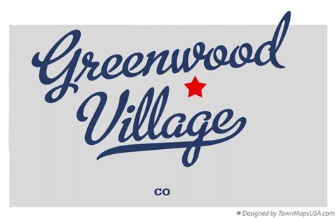 Map of Greenwood Village, CO, Colorado