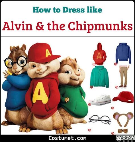 Alvin and the Chipmunks Costume for Cosplay & Halloween 2020 Trio ...