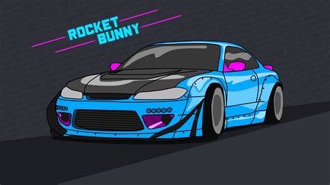 Nissan Silvia S15 wallpaper 4k rocket bunny Neon by ItsBarney01 on ...