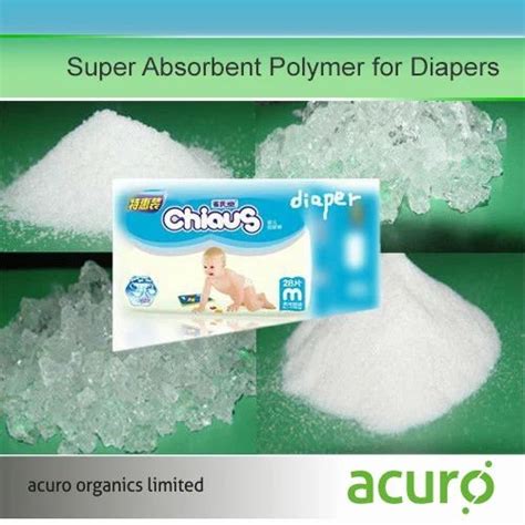 Powder Super Absorbent Polymer for Diapers, For Industrial, Packaging ...