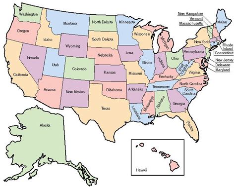 Map Of Us With Labeled States | STATES TO KNOW (location on a labeled ...