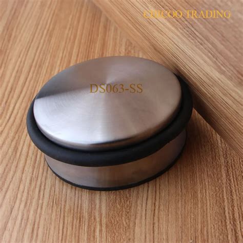 heavy type Stainless steel door stopper With Protective Rubber and Ring ...