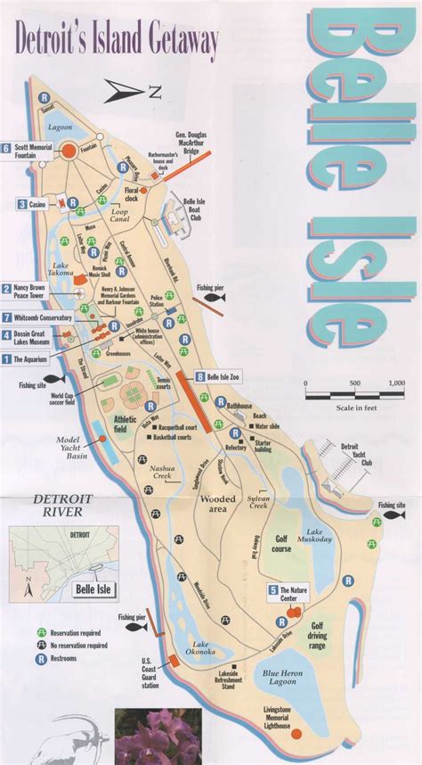 Belle Isle Detroit Map | Draw A Topographic Map