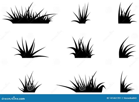 Grass Silhouette Vector Illustration | CartoonDealer.com #17379208