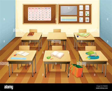 Almost Empty Classroom Clipart