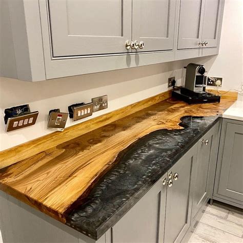 Epoxy Resin Kitchen Countertop, Resin Kitchen Slab, Unique Design Epoxy ...