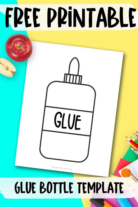 Free Printable Glue Bottle Template – Simple Mom Project