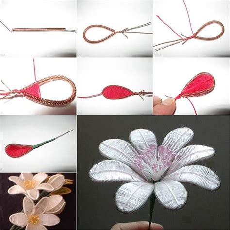 How to DIY Beautiful Flowers from Wire and Thread