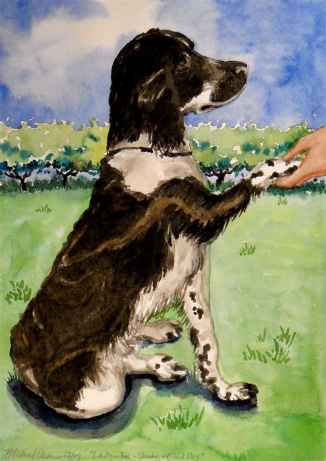 Border Collie Watercolor at PaintingValley.com | Explore collection of ...