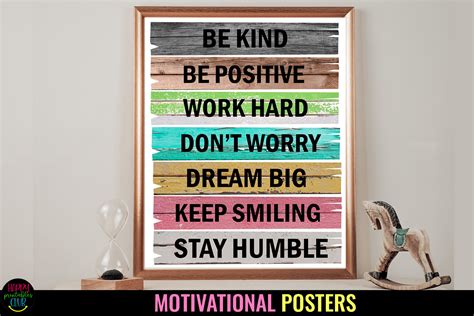 Motivational Quotes Poster Classroom Graphic by Happy Printables Club ...