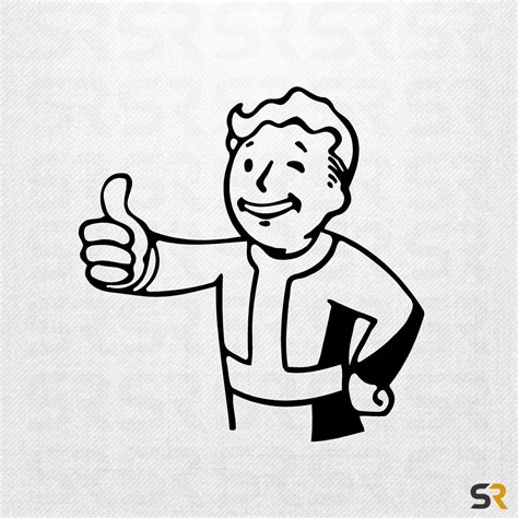 Vault Boy Decal, Fallout 4 Decal, Vault Boy Sticker, Fallout Decals ...