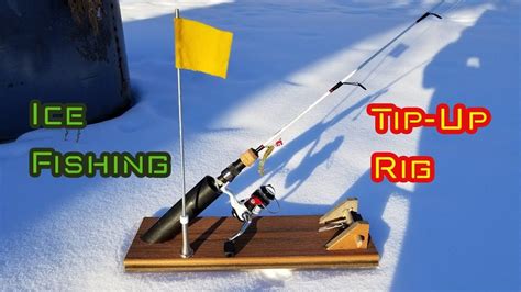 DIY Ice Fishing Tip-Up RIG | Ice fishing tip ups, Ice fishing tips, Ice ...