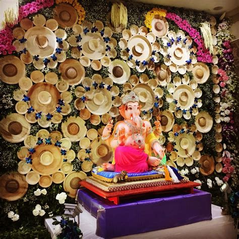 25 Ganpati Decoration Ideas At Home - 15th is Beautiful - Live Enhanced