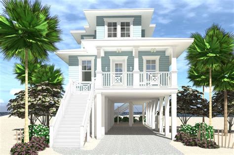 House Plan 028-00161 - Coastal Plan: 1,672 Square Feet, 4 Bedrooms, 4 ...