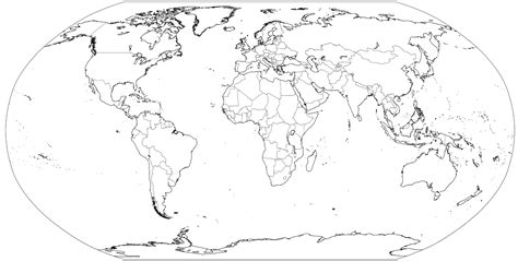 Outline Map Of Countries Of The World