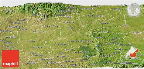 Satellite Panoramic Map of KAKAMEGA