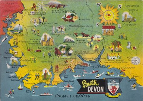 South Devon Attractions Map