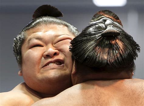 In pictures: Hakuho headlines somber spring sumo festival at Yasukuni ...