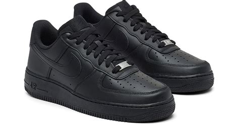 Nike Leather Air Force 1 '07 Sneakers Men in Black for Men - Lyst