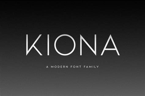 KIONA - A Modern Sans Serif ~ Sans Serif Fonts ~ Creative Market