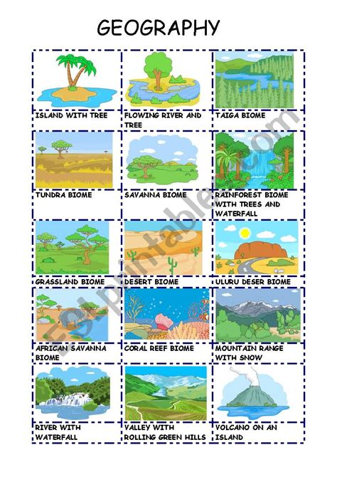 Geography Free Printable Worksheets