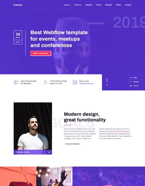 Eventure - Event HTML5 Responsive Website Template