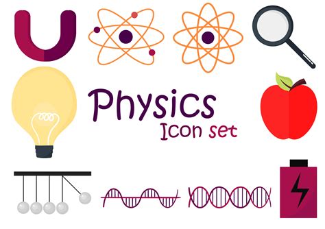 a collection of illustrations on a physics theme 3807248 Vector Art at ...