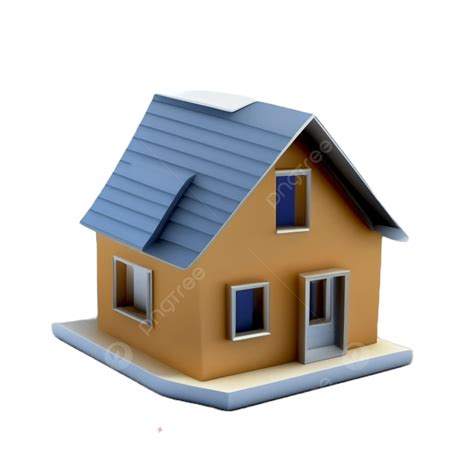 Isometric 3d House Icon Transparent Background, House, Home, Icon PNG ...