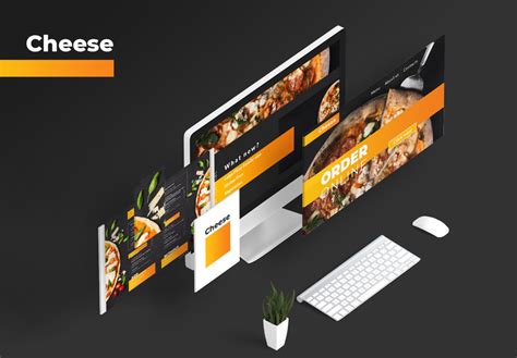 Pizza Website Design Template "CHEESE" (available for SALE) - DiArtsy