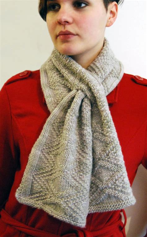 Reversible Keyhole Scarf PDF Knitting Pattern - Etsy