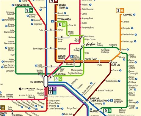 Stadium Kajang MRT Route / Line (Laluan) - Train Timetable