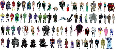 Justice League Unlimited Character Sheet | Liga da justiça sem limites ...