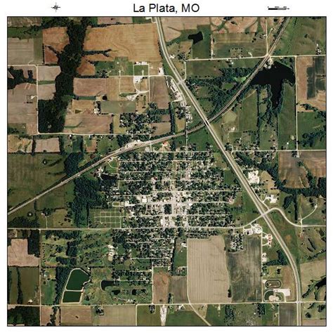 Aerial Photography Map of La Plata, MO Missouri