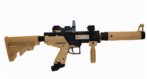 Tippmann Cronus Tactical Paintball Gun with Electronic Quick Aim Red ...