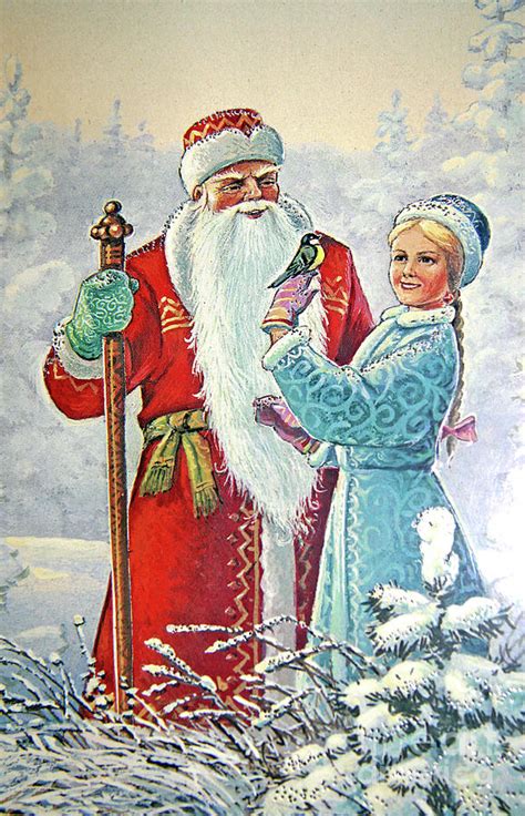 Ded Moroz and Snegurochka Photograph by Lali Kacharava