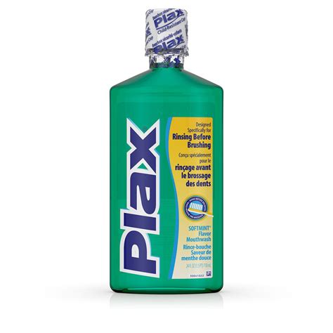 Plax® Advanced Formula Plaque Loosening Soft Mint Rinse Mouthwash ...