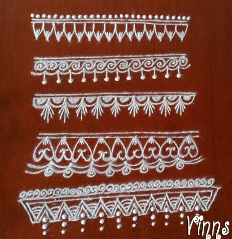 Border Kolams – Mandala Layer designs | Vinns Kolam