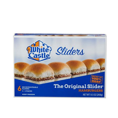 White Castle The Original Sliders, 6 count, 9.5 oz - Walmart.com ...