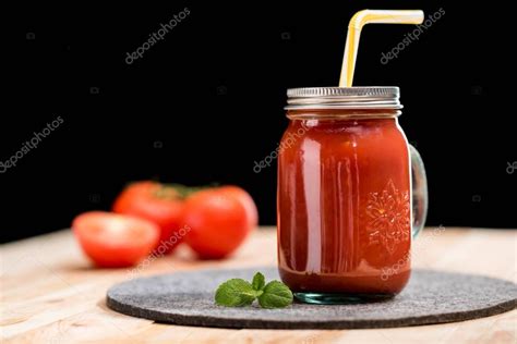 Fresh tomato smoothie — Stock Photo © AlexNazaruk #152881758