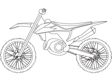 Dirt Bike coloring page | Free Printable Coloring Pages