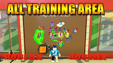 Roblox Anime Fighting Simulator! | All training area in the game ...