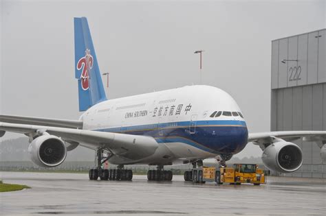 Photos of the First Airbus A380 in China Southern Airlines Livery ...