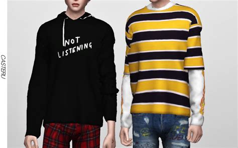 Sims 4 black clothing cc for males - cavejes