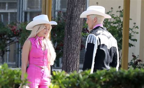 Margot Robbie & Ryan Gosling Transform Into Cowboy Barbie & Ken While ...