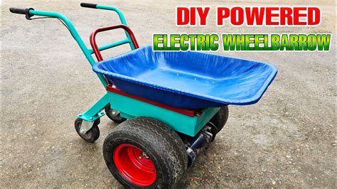 DIY Powered Electric Wheelbarrow - YouTube