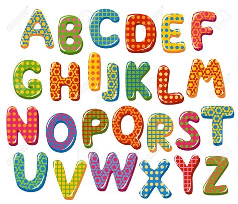 Lettres de l'alphabet colorés Banque d'images - 23832474 | Alphabet ...