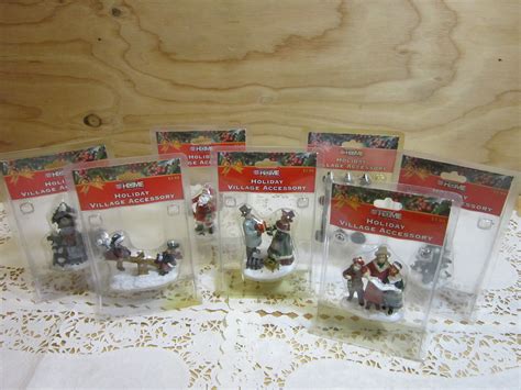 Lot of 7 Packs Christmas Village Accessories | Etsy | Christmas village ...