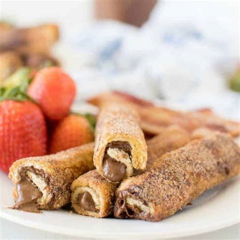 Nutella French Toast Roll-Ups - Princess Pinky Girl