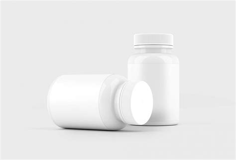 Free Pill Bottle Mockup (PSD)