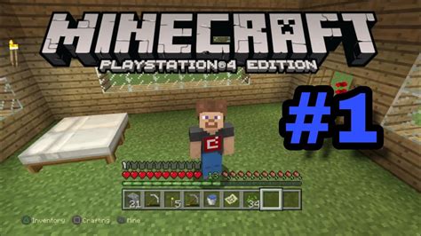 Minecraft PS4 Gameplay Part 1 - "Unexpecting End" - YouTube